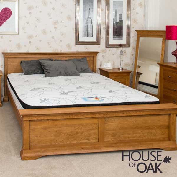 Philippe Solid Oak 5FT King Size Bed