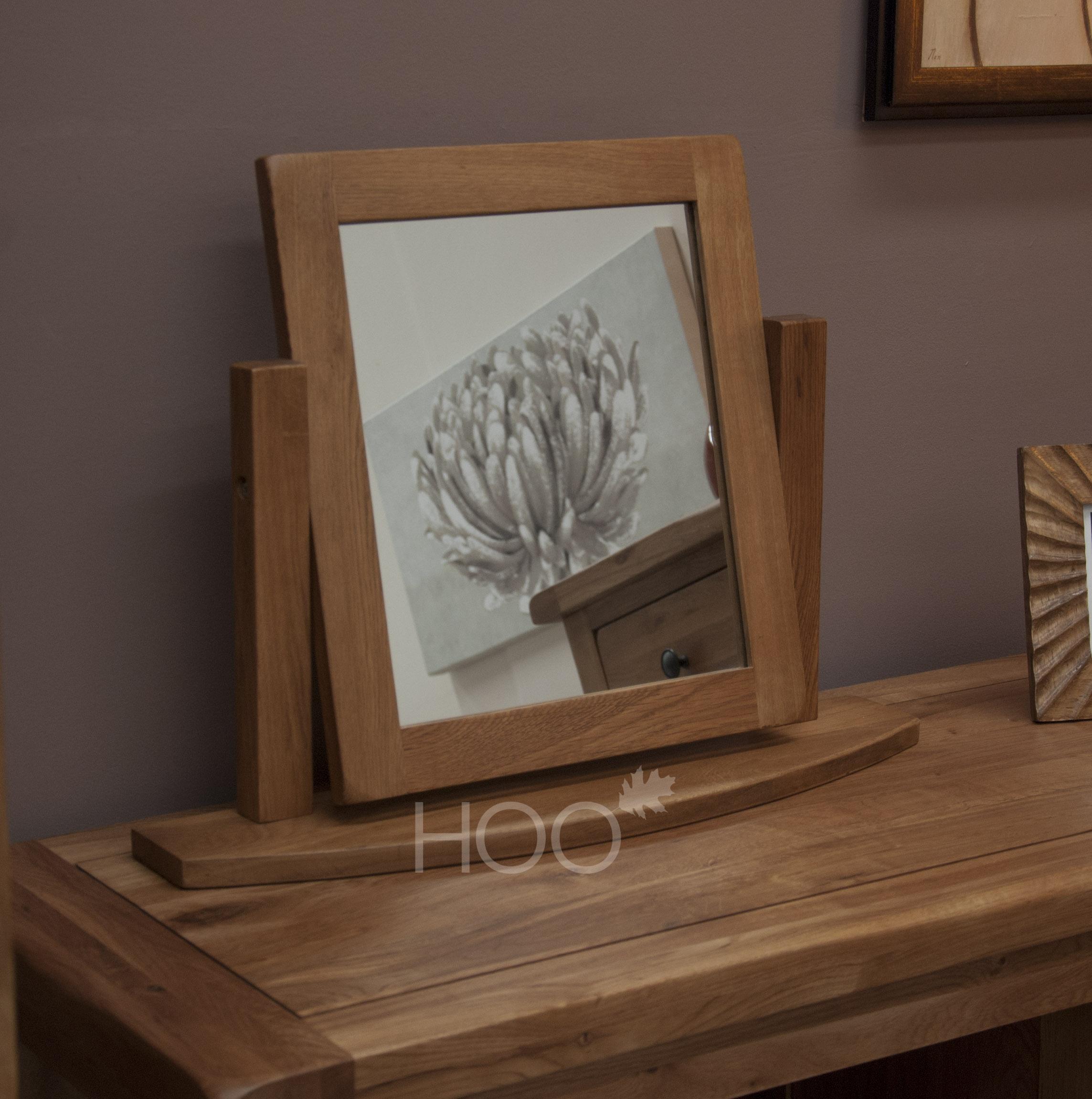 Rustic Solid Oak Dressing Mirror 