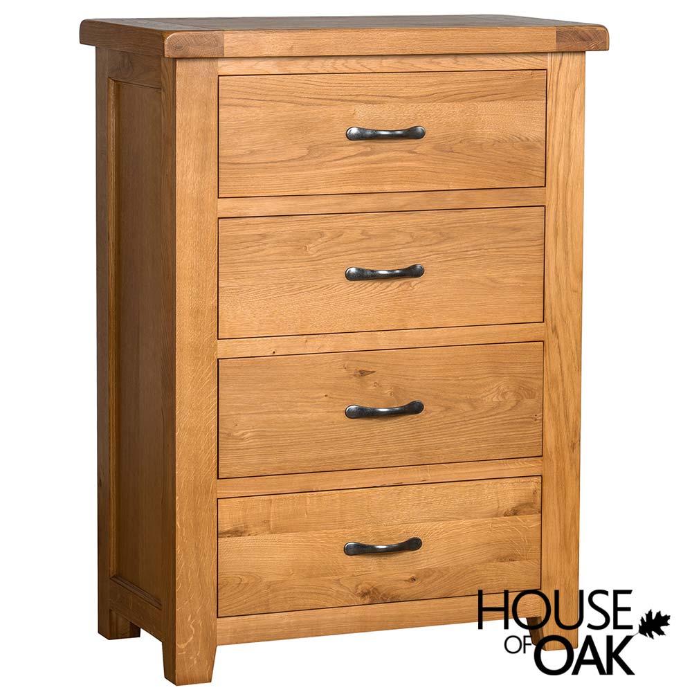 Canterbury Oak 4 Drawer Chest 