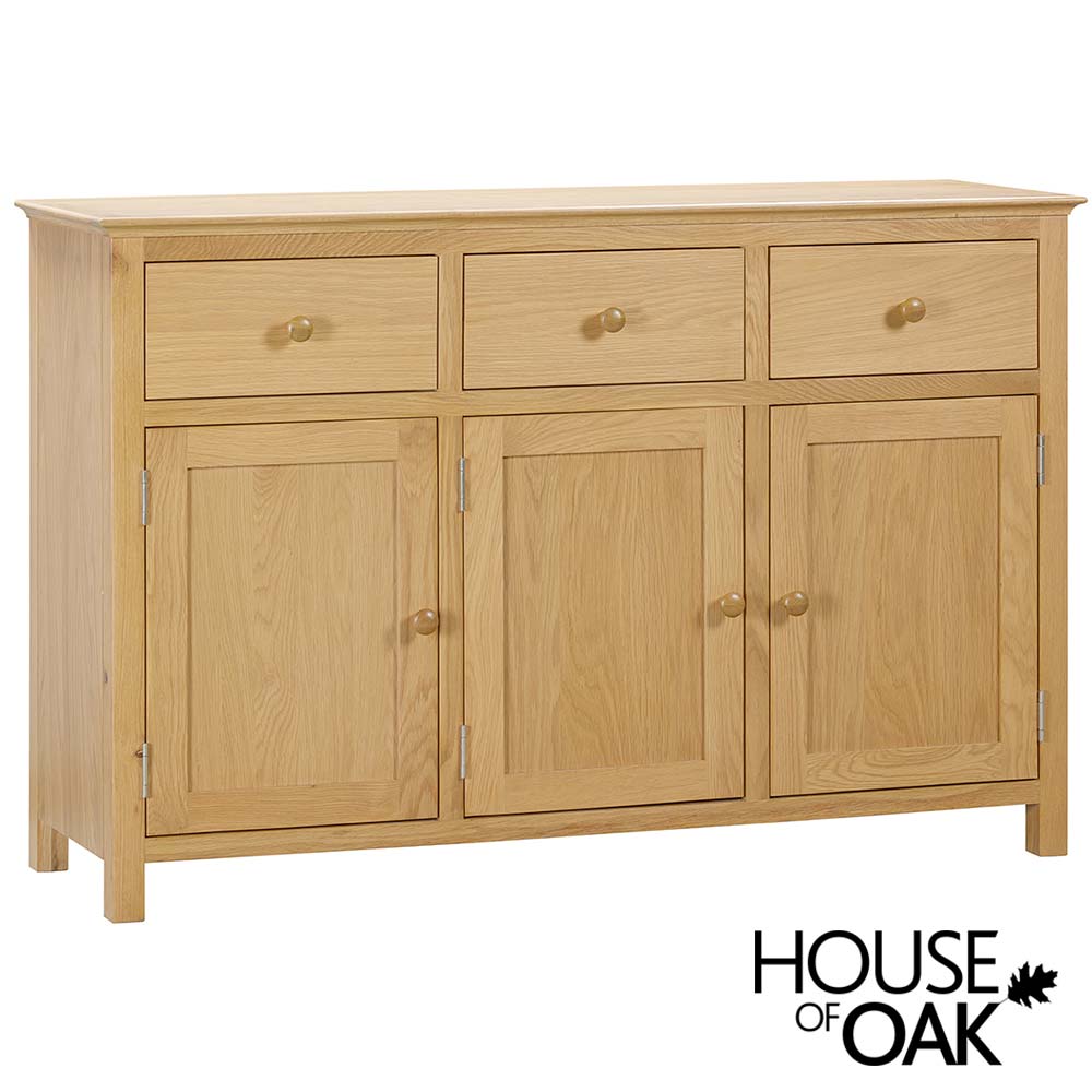 Somerset Oak 3 Door 3 Drawer Sideboard