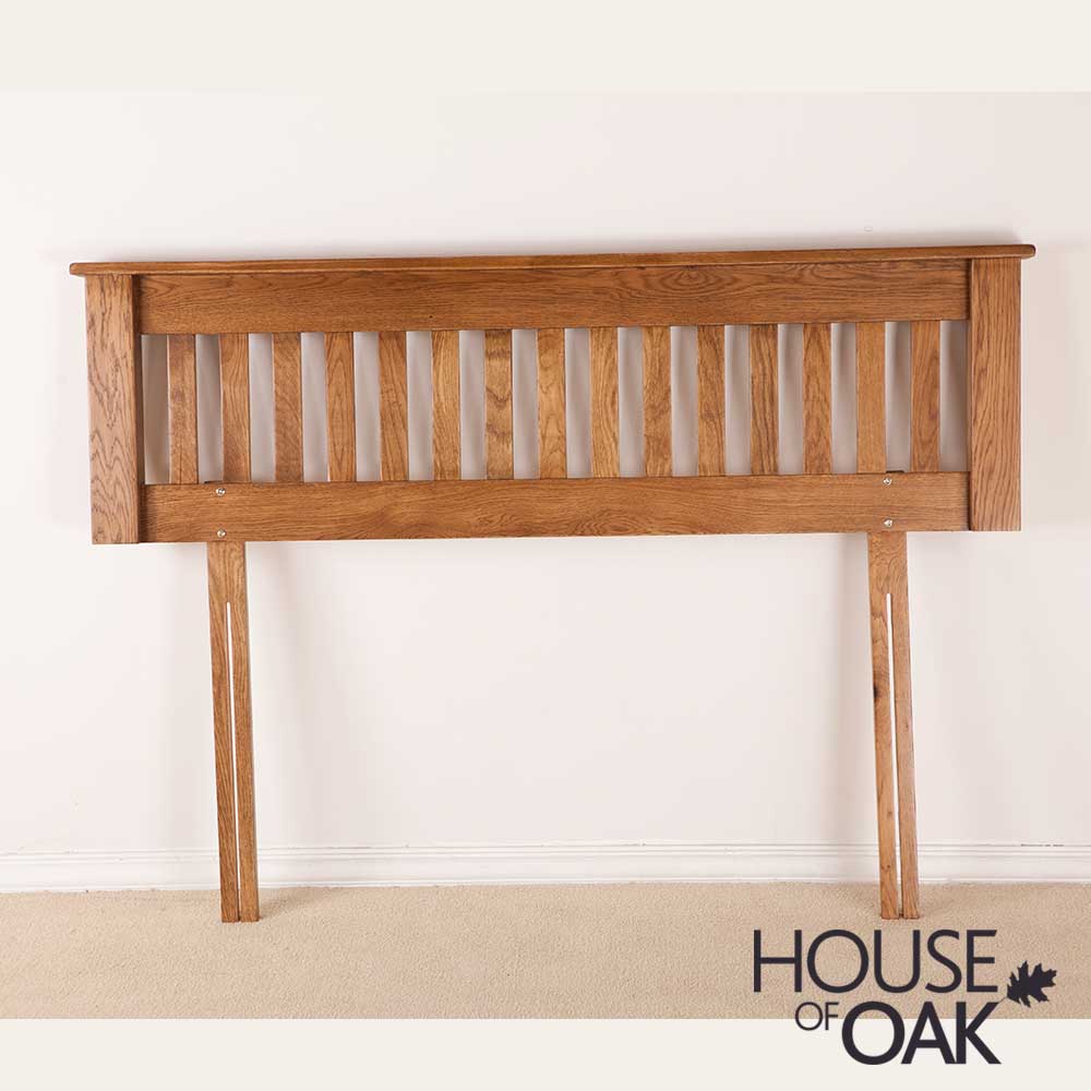 Balmoral Solid Oak Double 4 Foot 6 Headboard