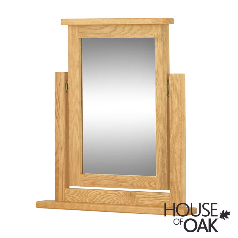 Portman Swivel Mirror in Oak