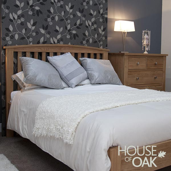 Scandic Solid Oak 4FT 6'' Double Bed